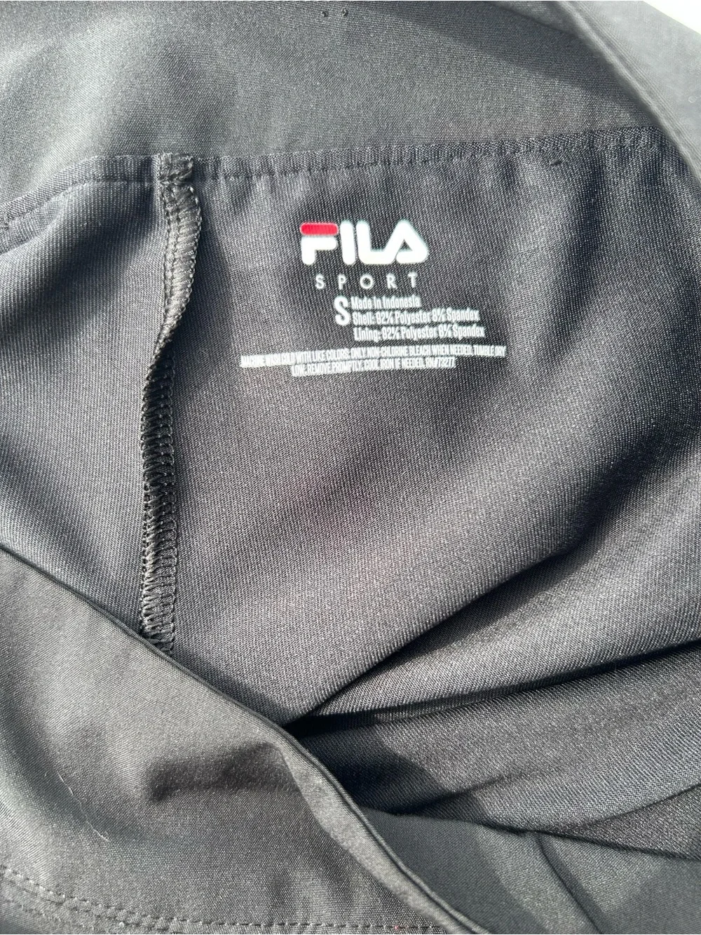 Fila Sport Black Athletic Skort Tennis Golf Skirt Size S - Picture 5 of 10
